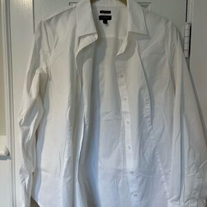 Talbots White Button Down Shirt